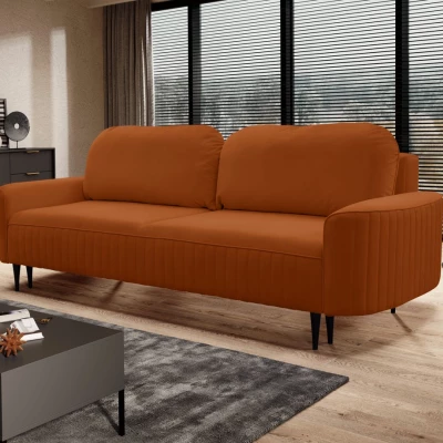 Rozkládací dvoumístná pohovka MONCTON - rezavá