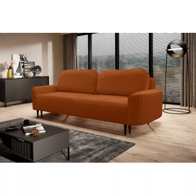 Rozkládací dvoumístná pohovka MONCTON - rezavá