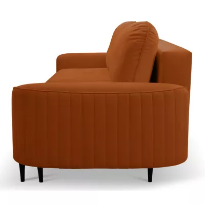 Rozkládací dvoumístná pohovka MONCTON - rezavá