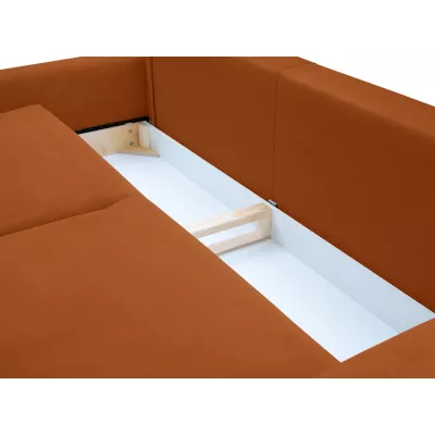 Rozkládací dvoumístná pohovka MONCTON - rezavá