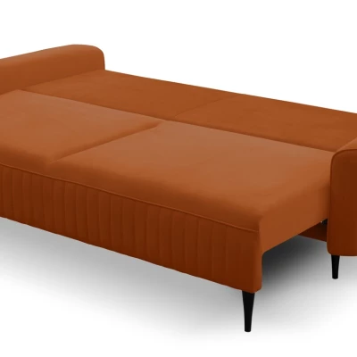 Rozkládací dvoumístná pohovka MONCTON - rezavá