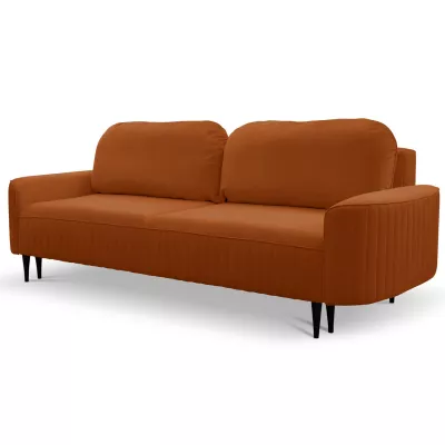 Rozkládací dvoumístná pohovka MONCTON - rezavá