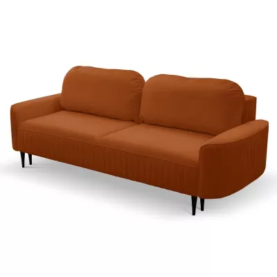 Rozkládací dvoumístná pohovka MONCTON - rezavá