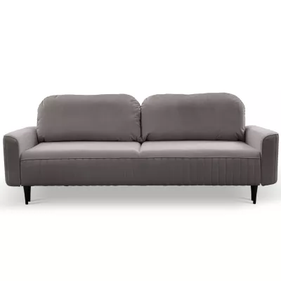 Rozkládací dvoumístná pohovka MONCTON - šedá