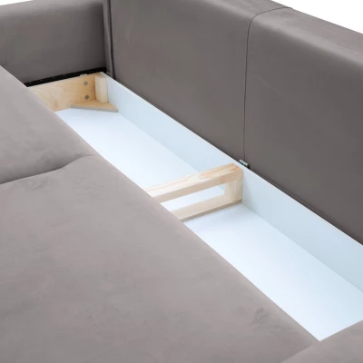 Rozkládací dvoumístná pohovka MONCTON - šedá