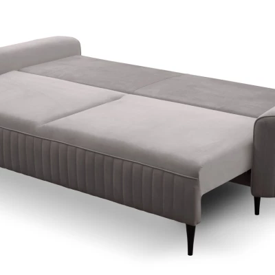 Rozkládací dvoumístná pohovka MONCTON - šedá