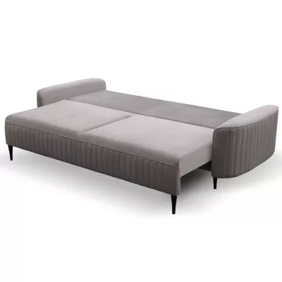 Rozkládací dvoumístná pohovka MONCTON - šedá