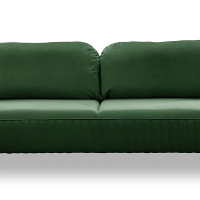 Rozkládací dvoumístná pohovka MONCTON - tmavá zelená