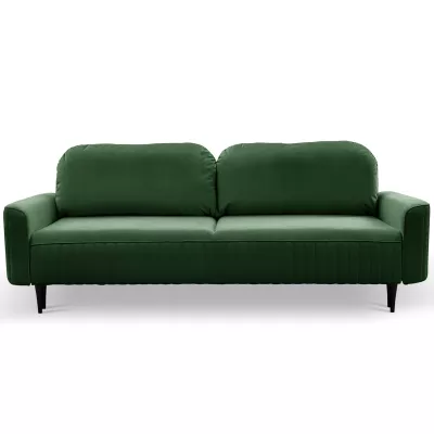 Rozkládací dvoumístná pohovka MONCTON - tmavá zelená