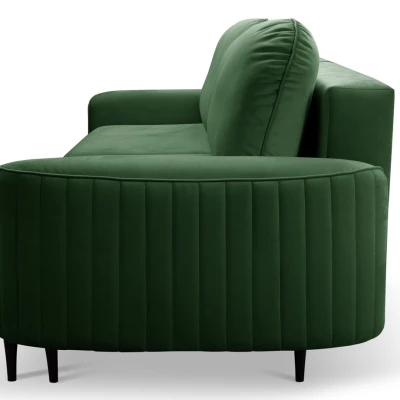 Rozkládací dvoumístná pohovka MONCTON - tmavá zelená