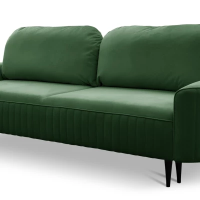 Rozkládací dvoumístná pohovka MONCTON - tmavá zelená