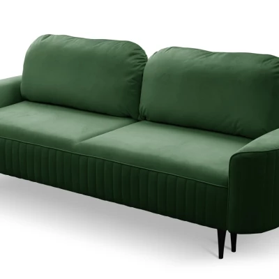 Rozkládací dvoumístná pohovka MONCTON - tmavá zelená