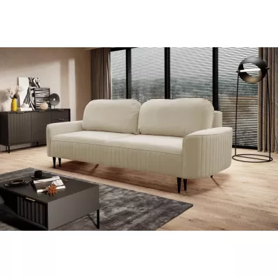 Rozkládací dvoumístná pohovka MONCTON - béžová