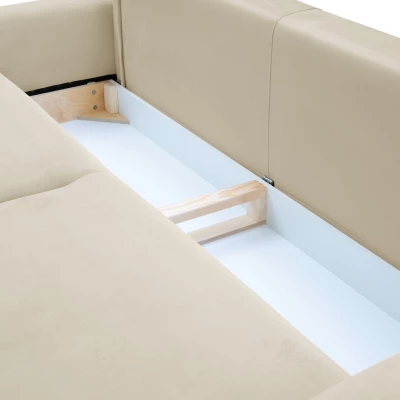 Rozkládací dvoumístná pohovka MONCTON - béžová