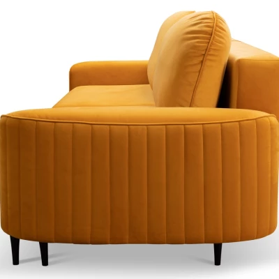 Rozkládací dvoumístná pohovka MONCTON - hořčicová