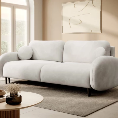 Rozkládací dvousedák s úložným prostorem MORDEN - smetanový