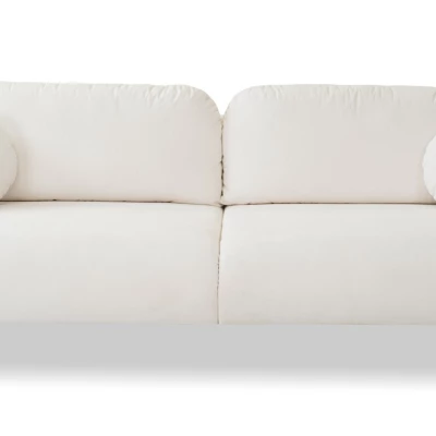 Rozkládací dvousedák s úložným prostorem MORDEN - smetanový