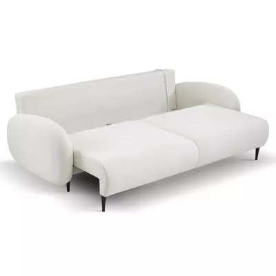 Rozkládací dvousedák s úložným prostorem MORDEN - smetanový