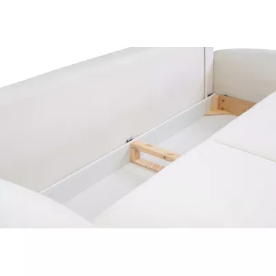 Rozkládací dvousedák s úložným prostorem MORDEN - smetanový