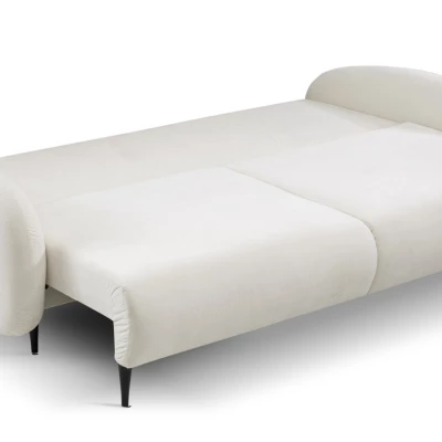 Rozkládací dvousedák s úložným prostorem MORDEN - smetanový