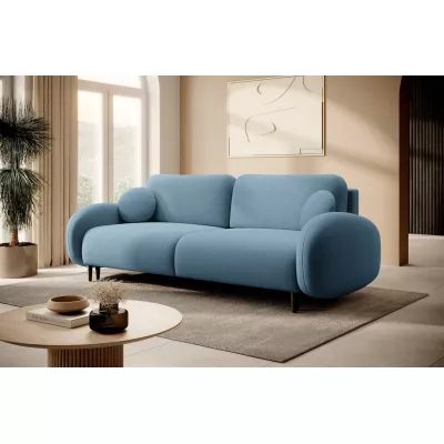 Rozkládací dvousedák s úložným prostorem MORDEN - modrý