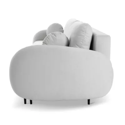 Rozkládací dvousedák s úložným prostorem MORDEN - šedý