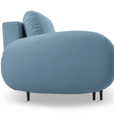 Rozkládací dvousedák s úložným prostorem MORDEN - modrý