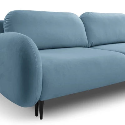 Rozkládací dvousedák s úložným prostorem MORDEN - modrý