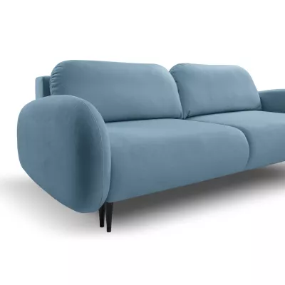 Rozkládací dvousedák s úložným prostorem MORDEN - modrý