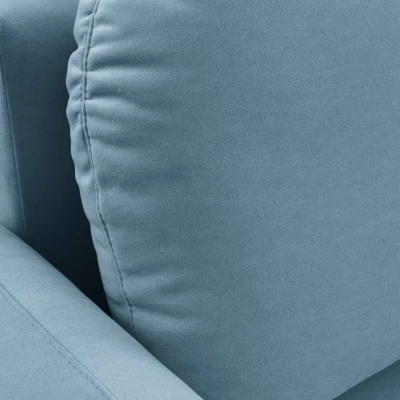 Rozkládací dvousedák s úložným prostorem MORDEN - modrý