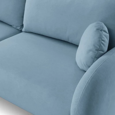 Rozkládací dvousedák s úložným prostorem MORDEN - modrý