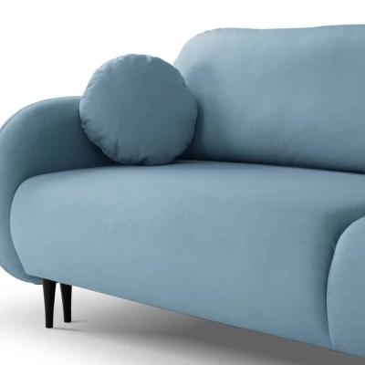 Rozkládací dvousedák s úložným prostorem MORDEN - modrý