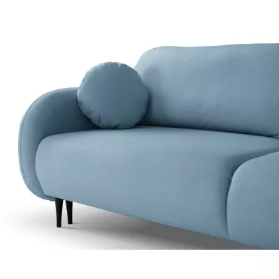 Rozkládací dvousedák s úložným prostorem MORDEN - modrý