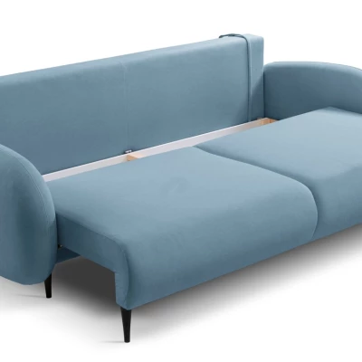 Rozkládací dvousedák s úložným prostorem MORDEN - modrý