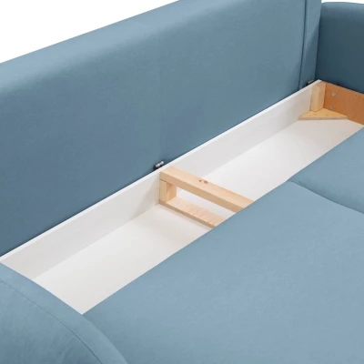 Rozkládací dvousedák s úložným prostorem MORDEN - modrý