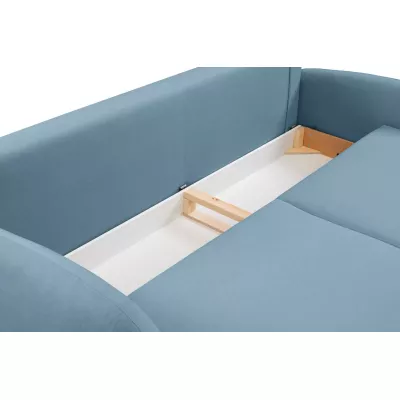 Rozkládací dvousedák s úložným prostorem MORDEN - modrý
