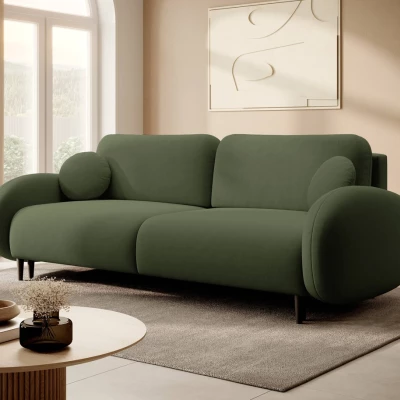 Rozkládací dvousedák s úložným prostorem MORDEN - khaki