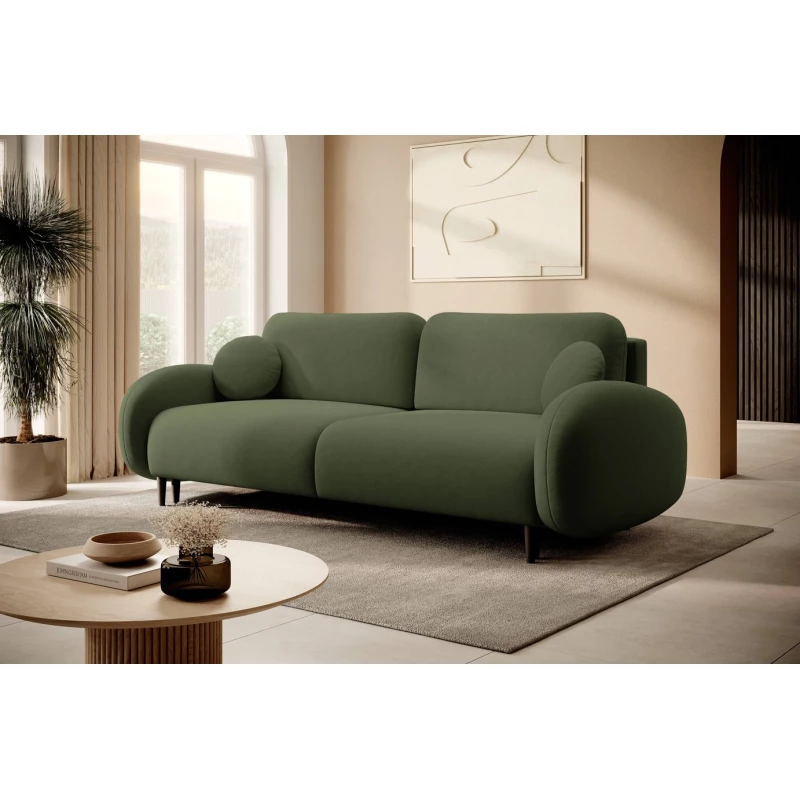 Rozkládací dvousedák s úložným prostorem MORDEN - khaki