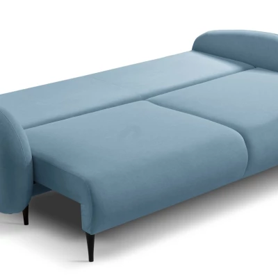 Rozkládací dvousedák s úložným prostorem MORDEN - modrý