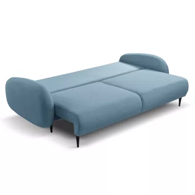 Rozkládací dvousedák s úložným prostorem MORDEN - modrý