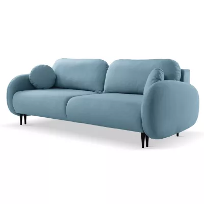 Rozkládací dvousedák s úložným prostorem MORDEN - modrý