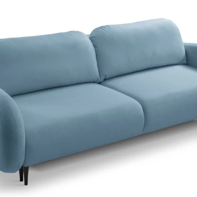 Rozkládací dvousedák s úložným prostorem MORDEN - modrý