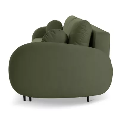 Rozkládací dvousedák s úložným prostorem MORDEN - khaki