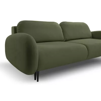 Rozkládací dvousedák s úložným prostorem MORDEN - khaki