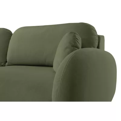 Rozkládací dvousedák s úložným prostorem MORDEN - khaki