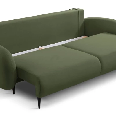 Rozkládací dvousedák s úložným prostorem MORDEN - khaki