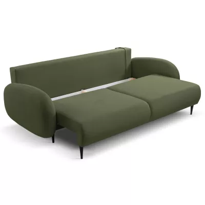 Rozkládací dvousedák s úložným prostorem MORDEN - khaki