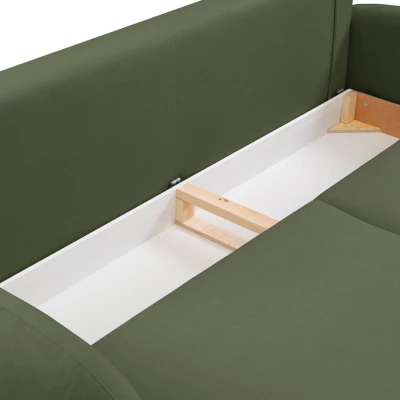 Rozkládací dvousedák s úložným prostorem MORDEN - khaki