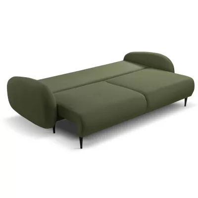 Rozkládací dvousedák s úložným prostorem MORDEN - khaki