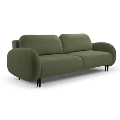 Rozkládací dvousedák s úložným prostorem MORDEN - khaki